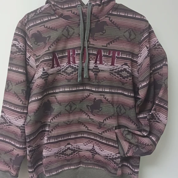 REAL Allover Print Hoodie women's Ariat size small - Picture 4 of 7